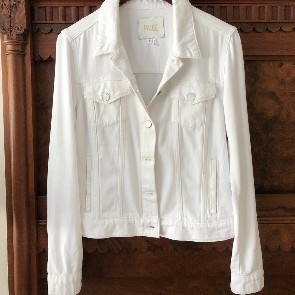 White Paige Jean Jacket (Size M)